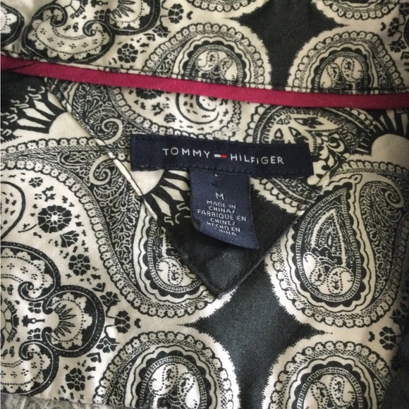 Tommy Hilfiger Paisley Button-Up Shirt, Size M - Picture 5 of 7